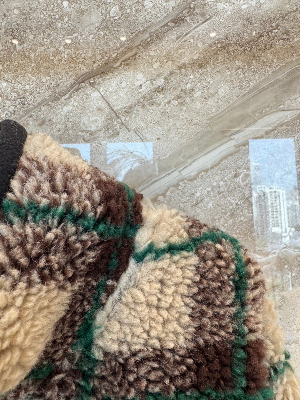 MIUMIU PLAID FLEECE JACKET STYLE 714