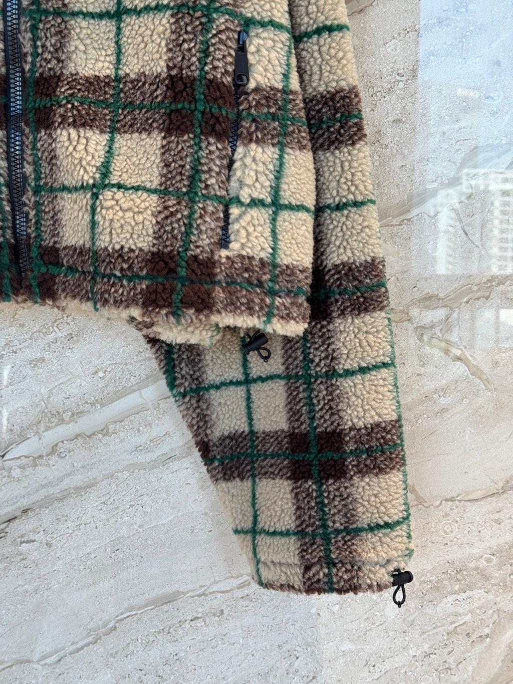 MIUMIU PLAID FLEECE JACKET STYLE 714