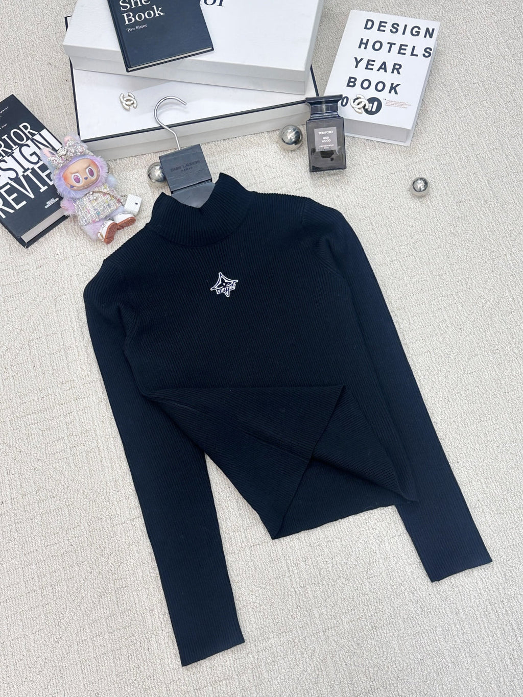 LOUIS VUITTON LV 25S LOGO-EMBROIDERED SWEATER 0073