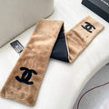 CHANEL 25S SCARF 120 IN FAUX FUR 876435