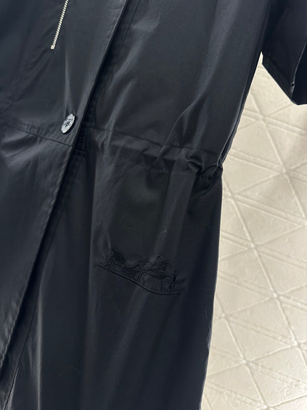 HERMES 25S SHORT-SLEEVE SHIRT DRESS 383