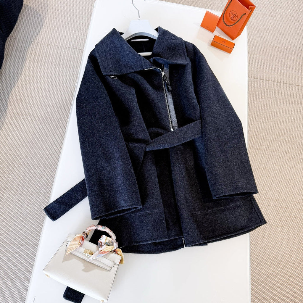 HERMES HERMES 25S MID-LENGTH KNIT COAT 266