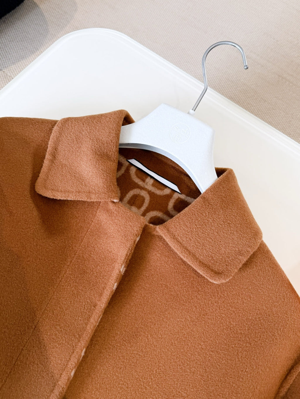 HERMES HERMES 25S BELTED CASERE PEACOAT 267