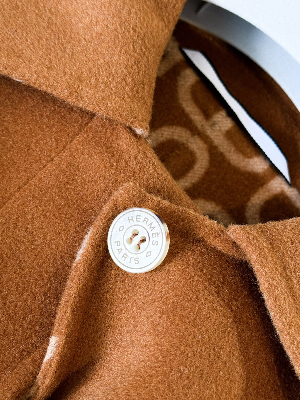 HERMES HERMES 25S BELTED CASERE PEACOAT 267