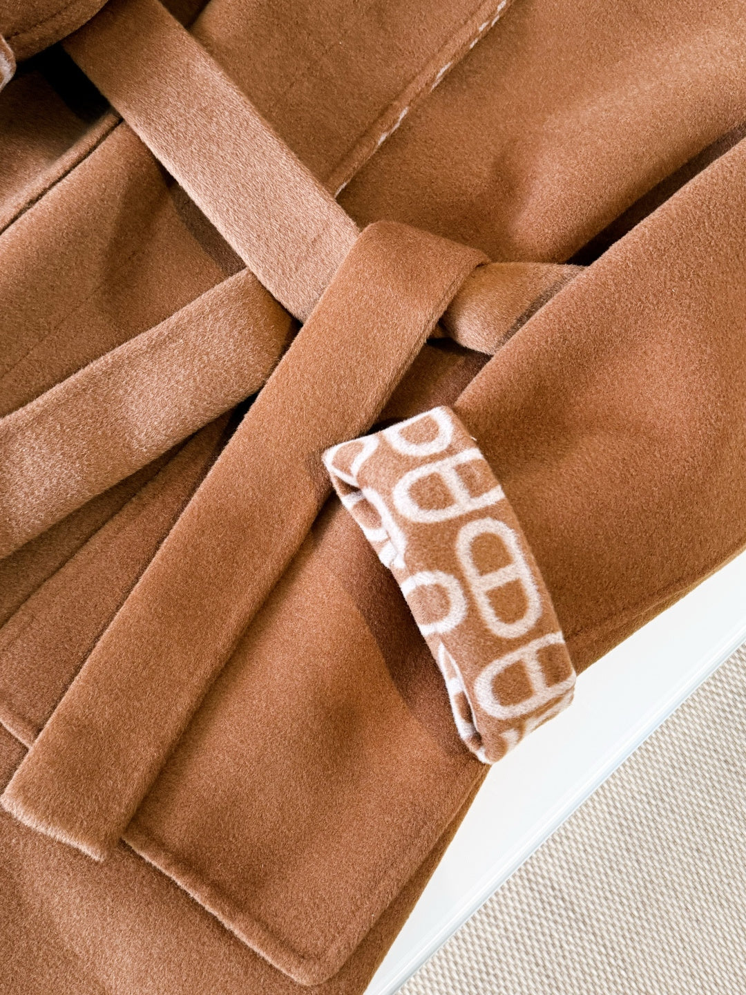 HERMES HERMES 25S BELTED CASERE PEACOAT 267