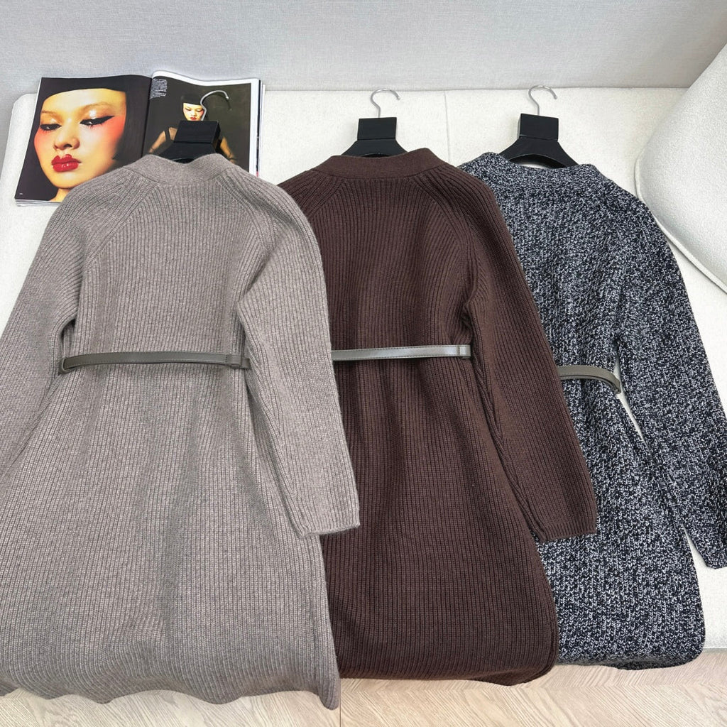 HERMES 25S LONG KNITTED CARDIGAN 081