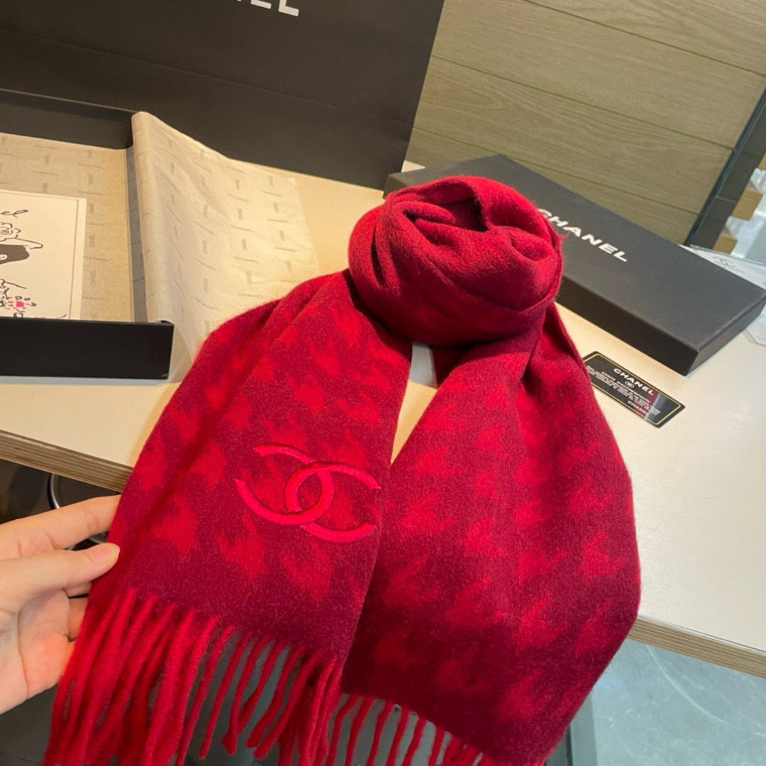 CHANEL 25S SCARF 180 CM IN CASHMERE 942937