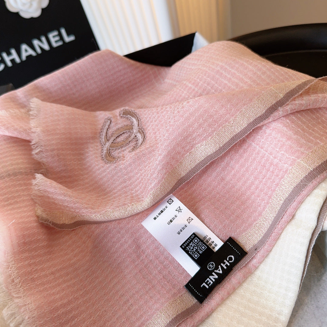CHANEL 25S SCARF 200 CM IN CASHMERE 942962