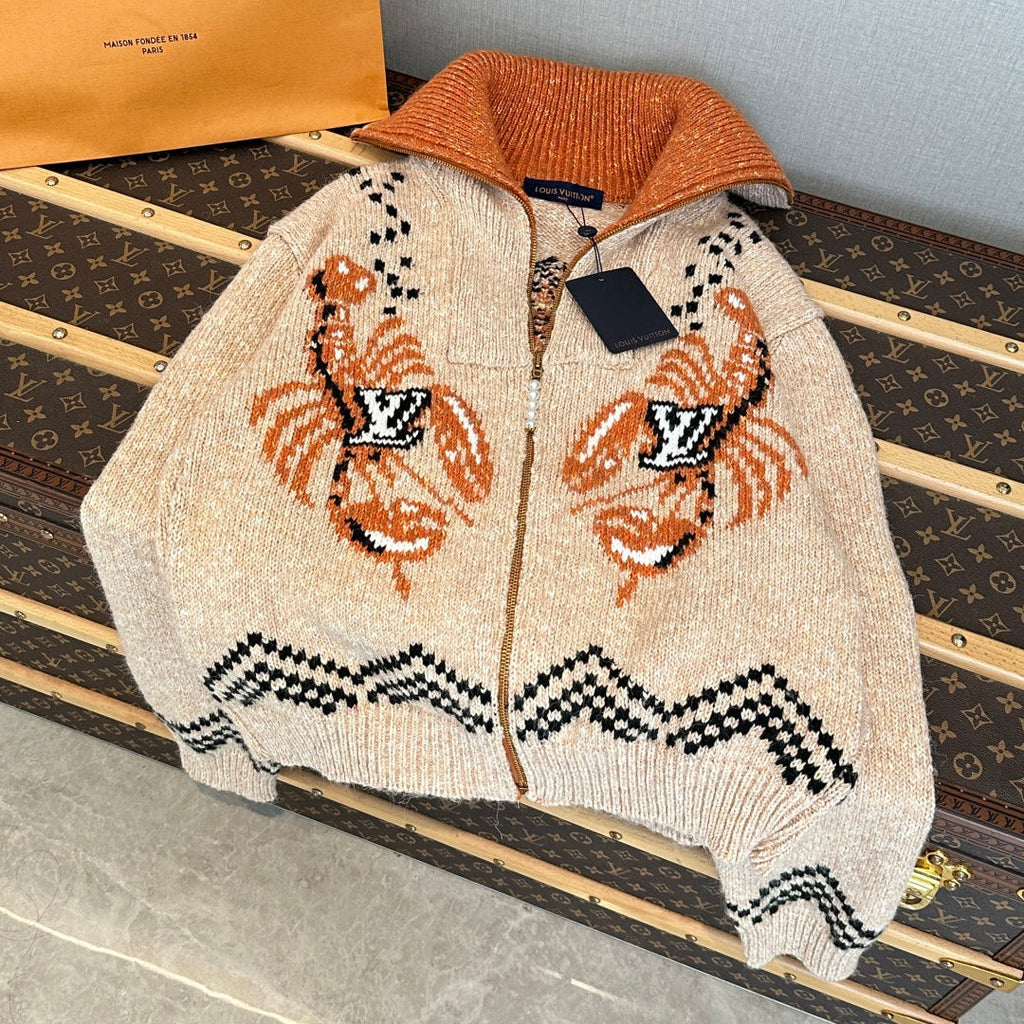 LOUIS VUITTON LV 25S WOOL CARDIGAN 0016