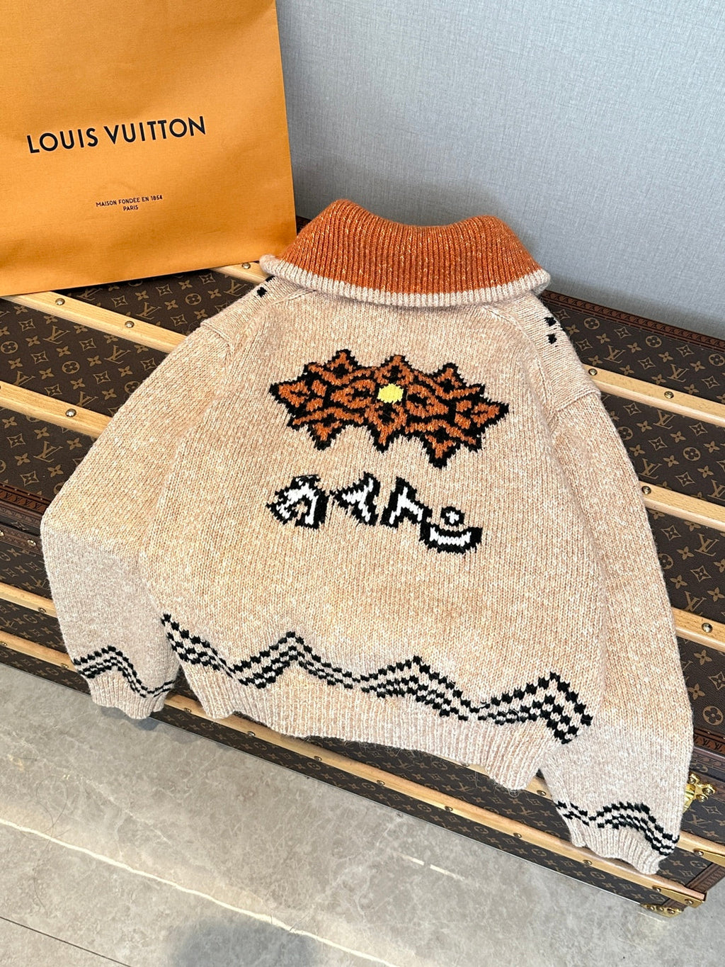 LOUIS VUITTON LV 25S WOOL CARDIGAN 0016