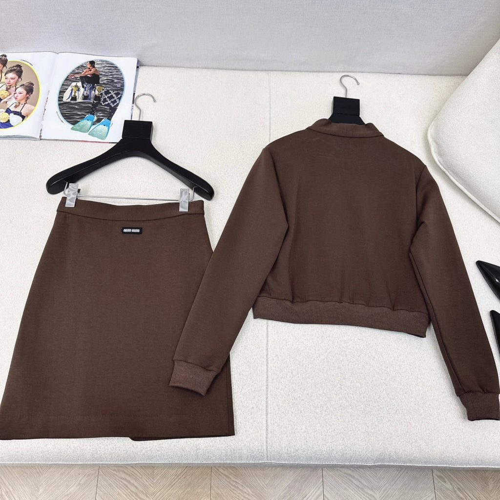 MIUMIU JACKET AND SKIRT SET STYLE 862