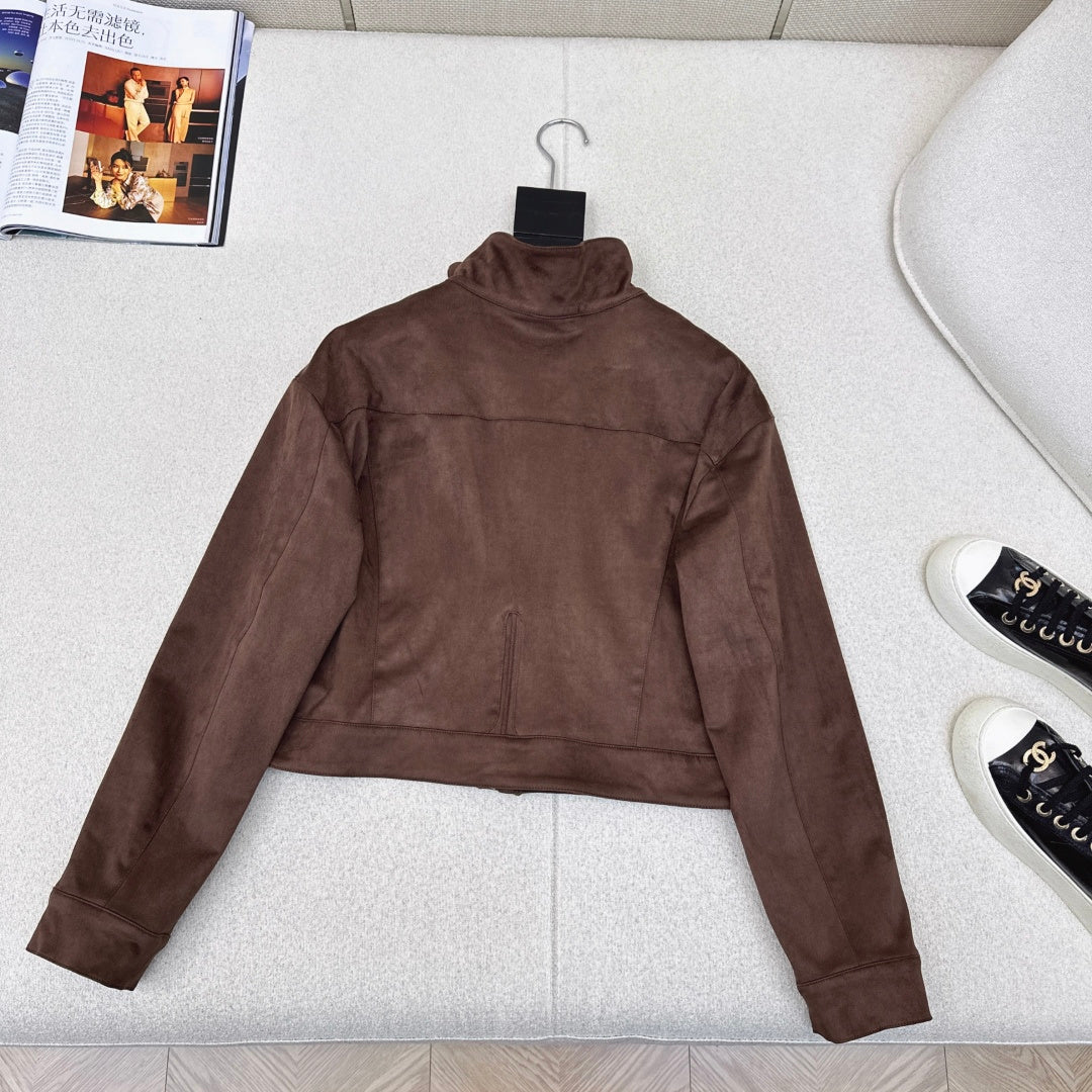 HERMES HERMES 25S SUEDE JACKET 344