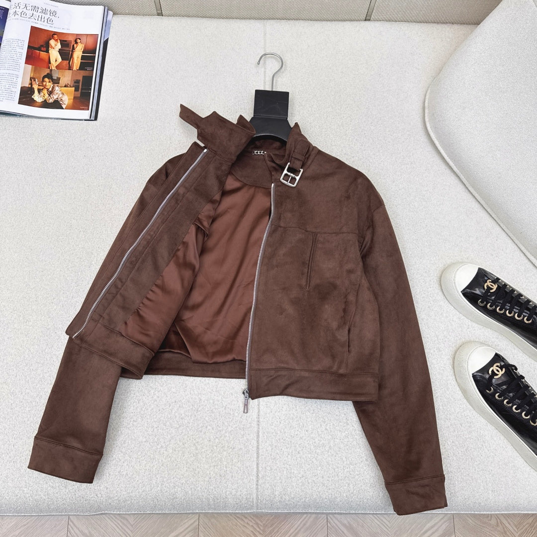 HERMES HERMES 25S SUEDE JACKET 344