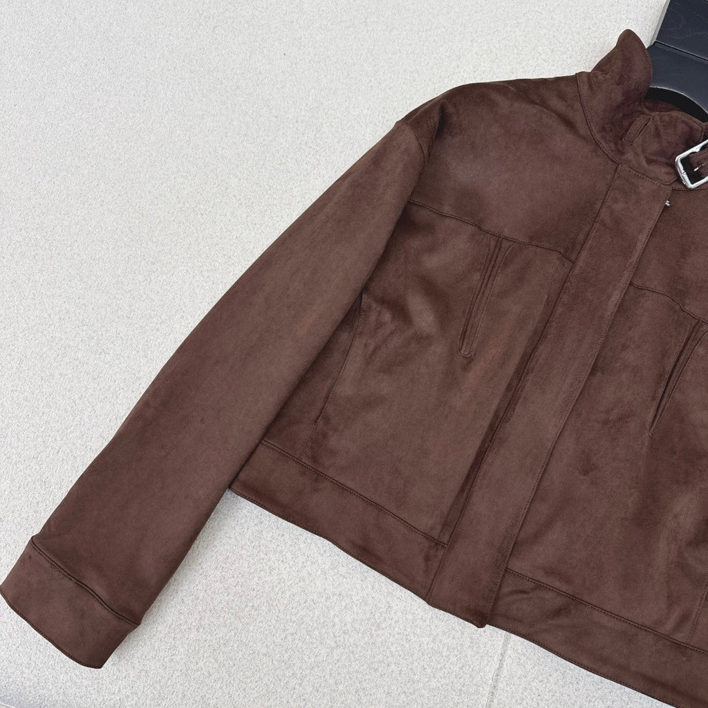 HERMES HERMES 25S SUEDE JACKET 344