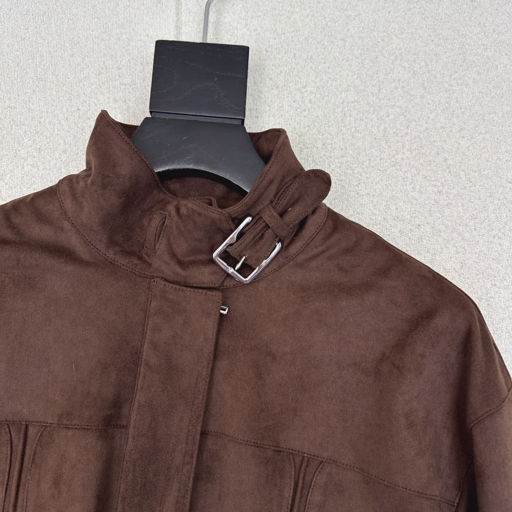 HERMES HERMES 25S SUEDE JACKET 344
