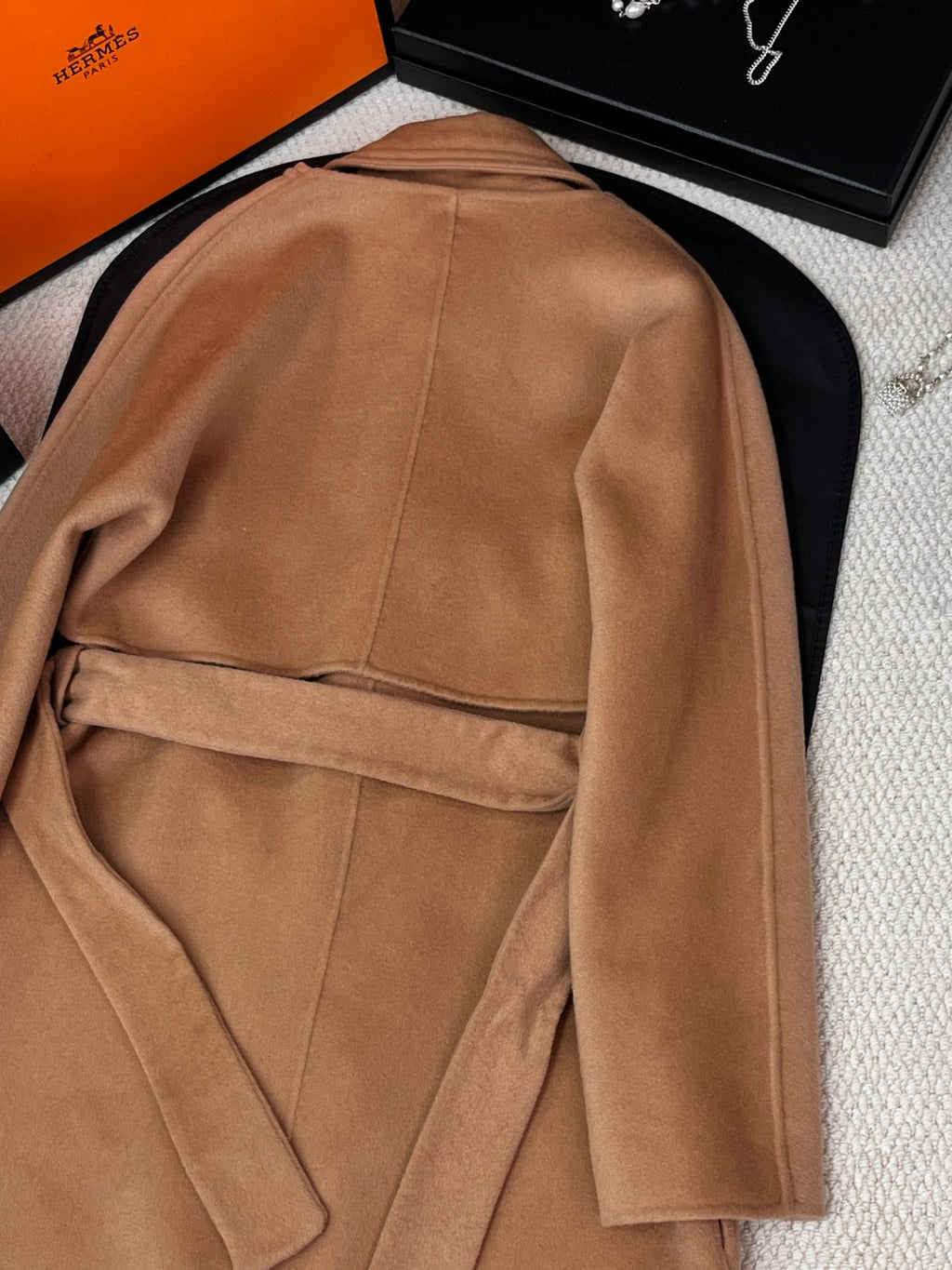 HERMES 25S REVERSIBLE LONG CASERE COAT 242