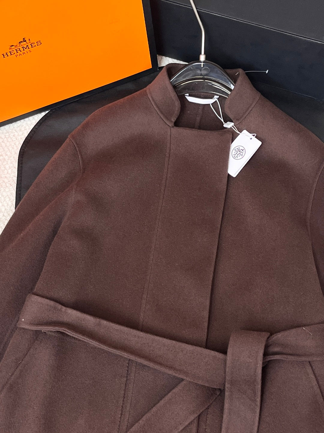 HERMES 25S REVERSIBLE LONG CASERE COAT 237