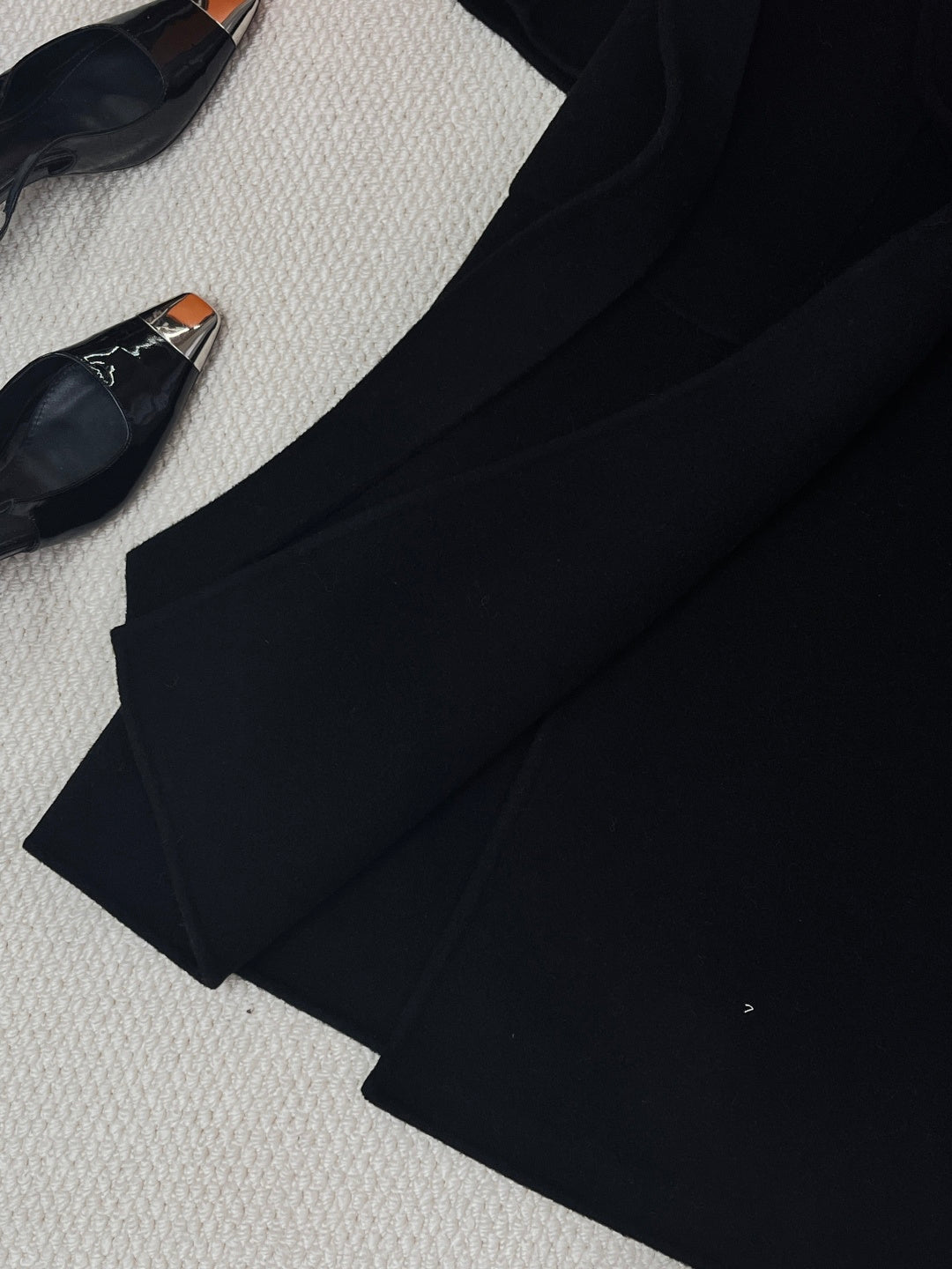 HERMES 25S LAPEL-COLLAR CASERE COAT 210
