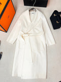 HERMES 25S LAPEL-COLLAR CASERE COAT 209