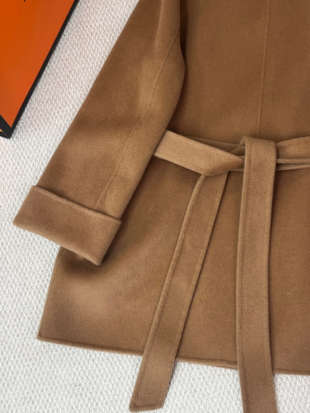 HERMES 25S STAND-COLLAR CASERE COAT 207