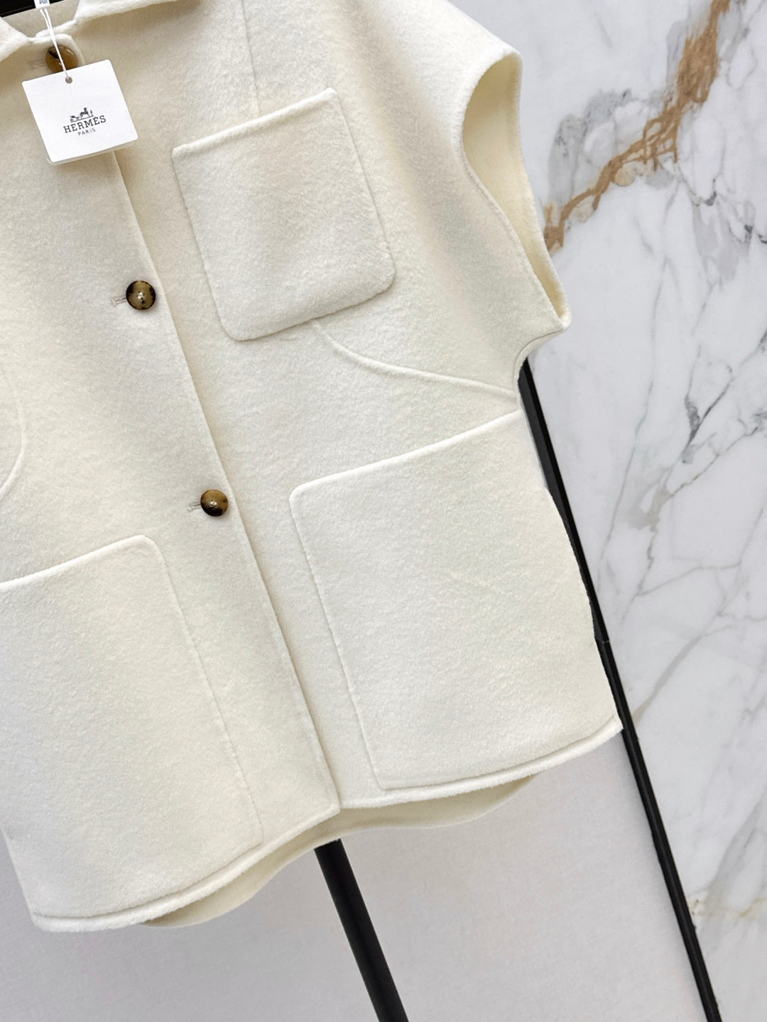 HERMES HERMES 25S PREMIUM REVERSIBLE KNIT VEST 278