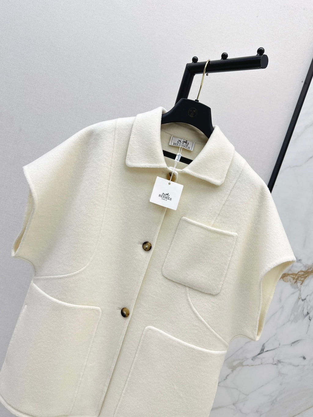HERMES HERMES 25S PREMIUM REVERSIBLE KNIT VEST 278