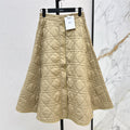 DIOR 25S LONG QUILTED SKIRT 526