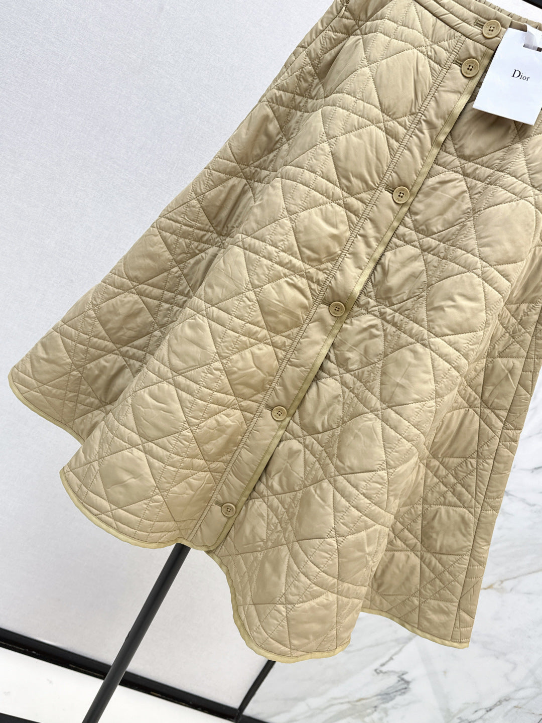DIOR 25S LONG QUILTED SKIRT 526