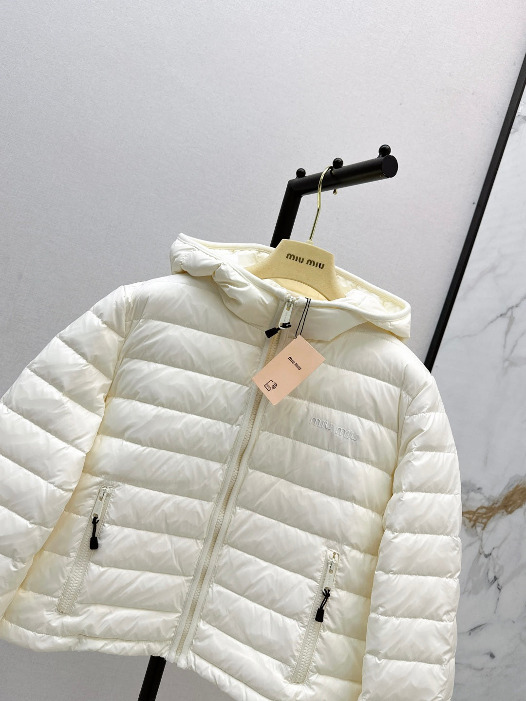 MIUMIU HOODED DOWN JACKET 99490