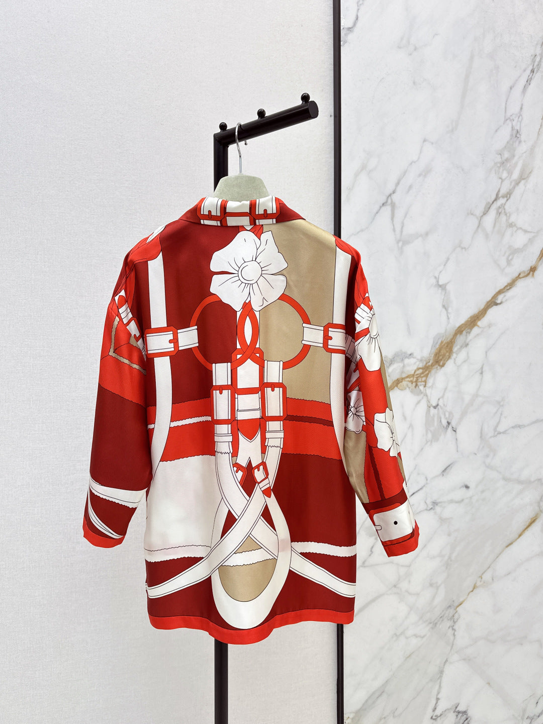 HERMES HERMES 25S SILK SHIRT 329