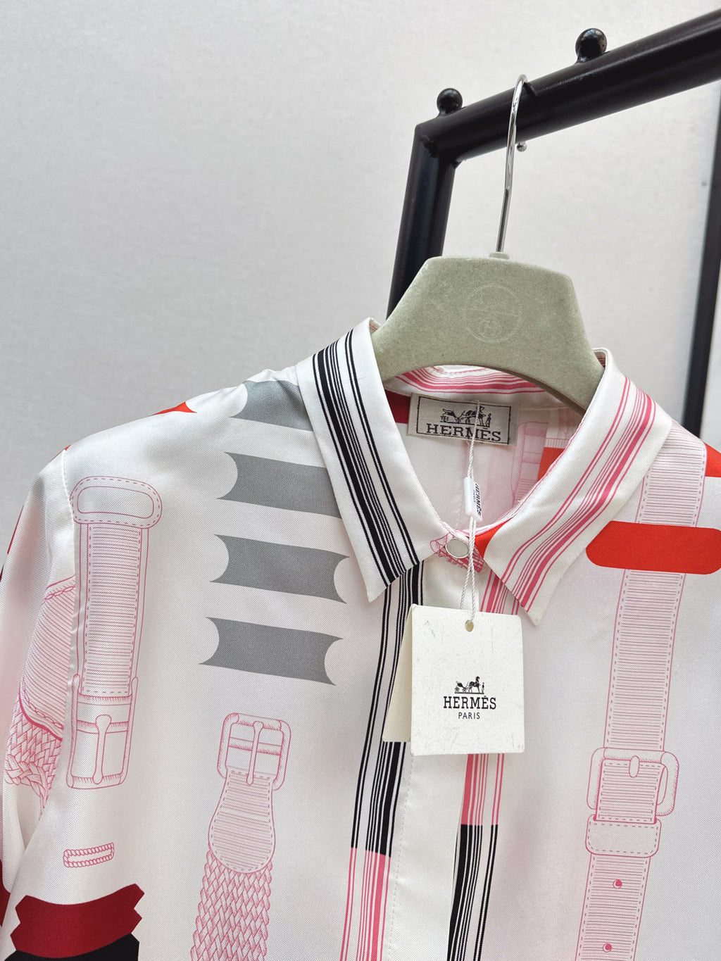 HERMES HERMES 25S SILK SHIRT 335