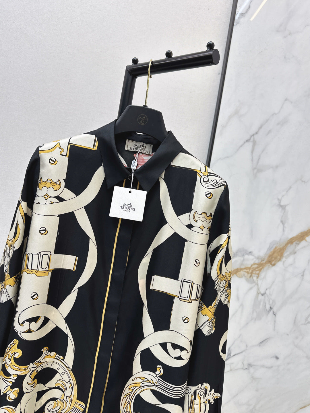 HERMES 25S SILK SHIRT 379