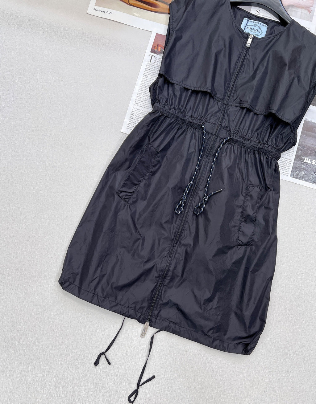 PRADA 25S ELASTIC WAIST SKIRT 304