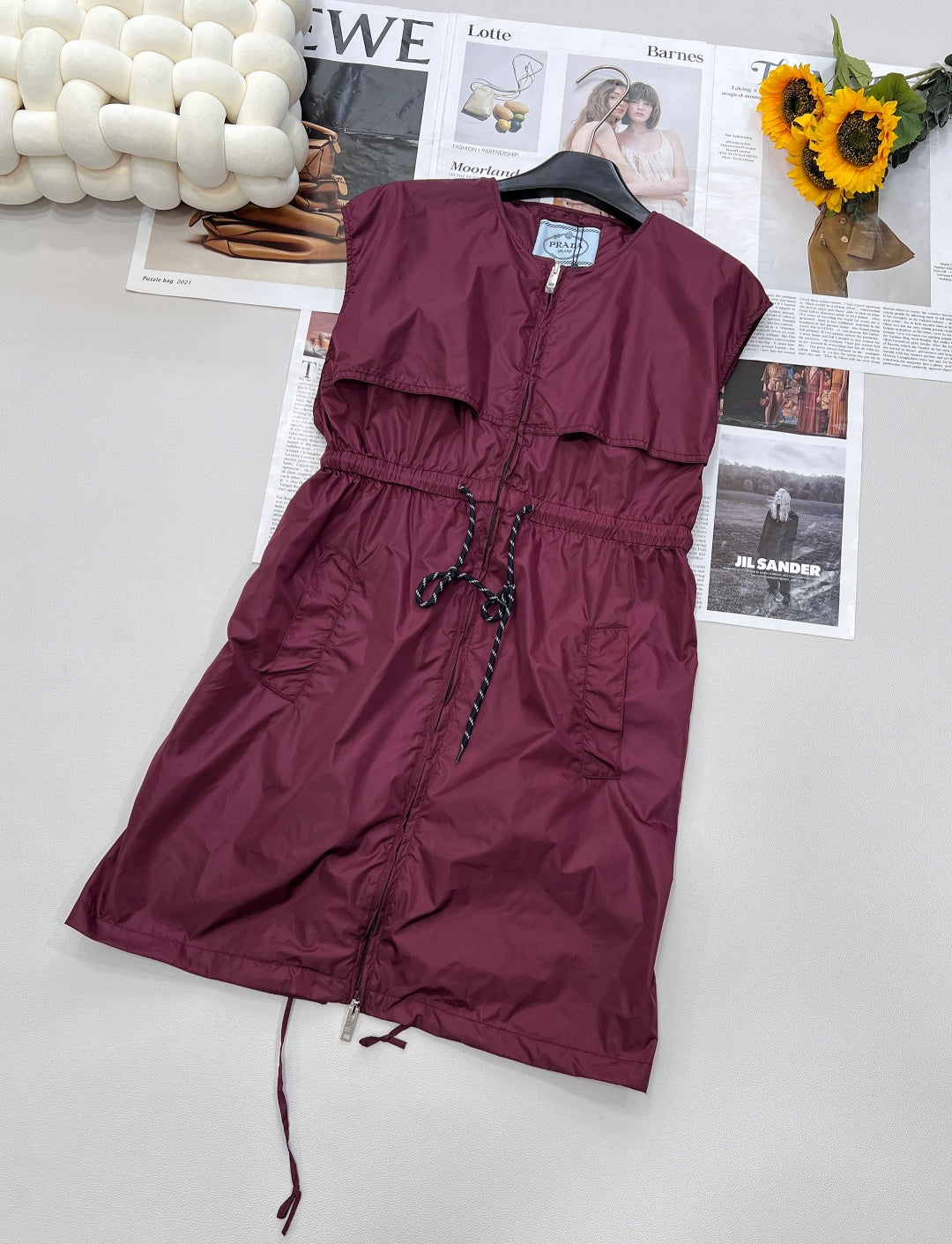 PRADA 25S ELASTIC WAIST SKIRT 305