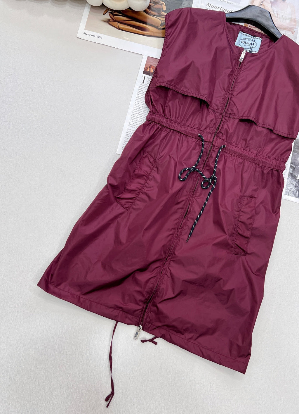 PRADA 25S ELASTIC WAIST SKIRT 305
