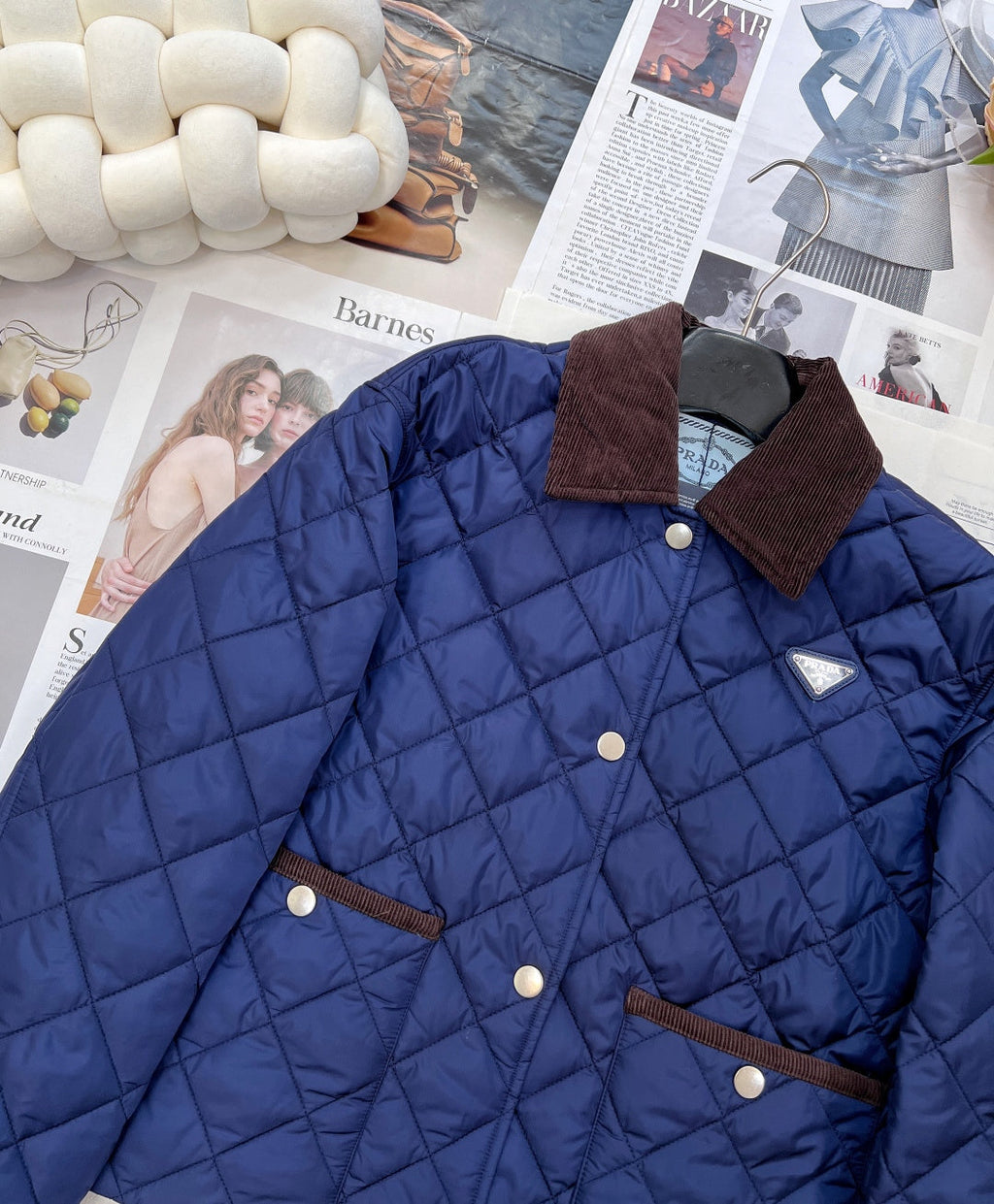 PRADA 25S LIGHTWEIGHT COTTON COLLARED JACKET 367