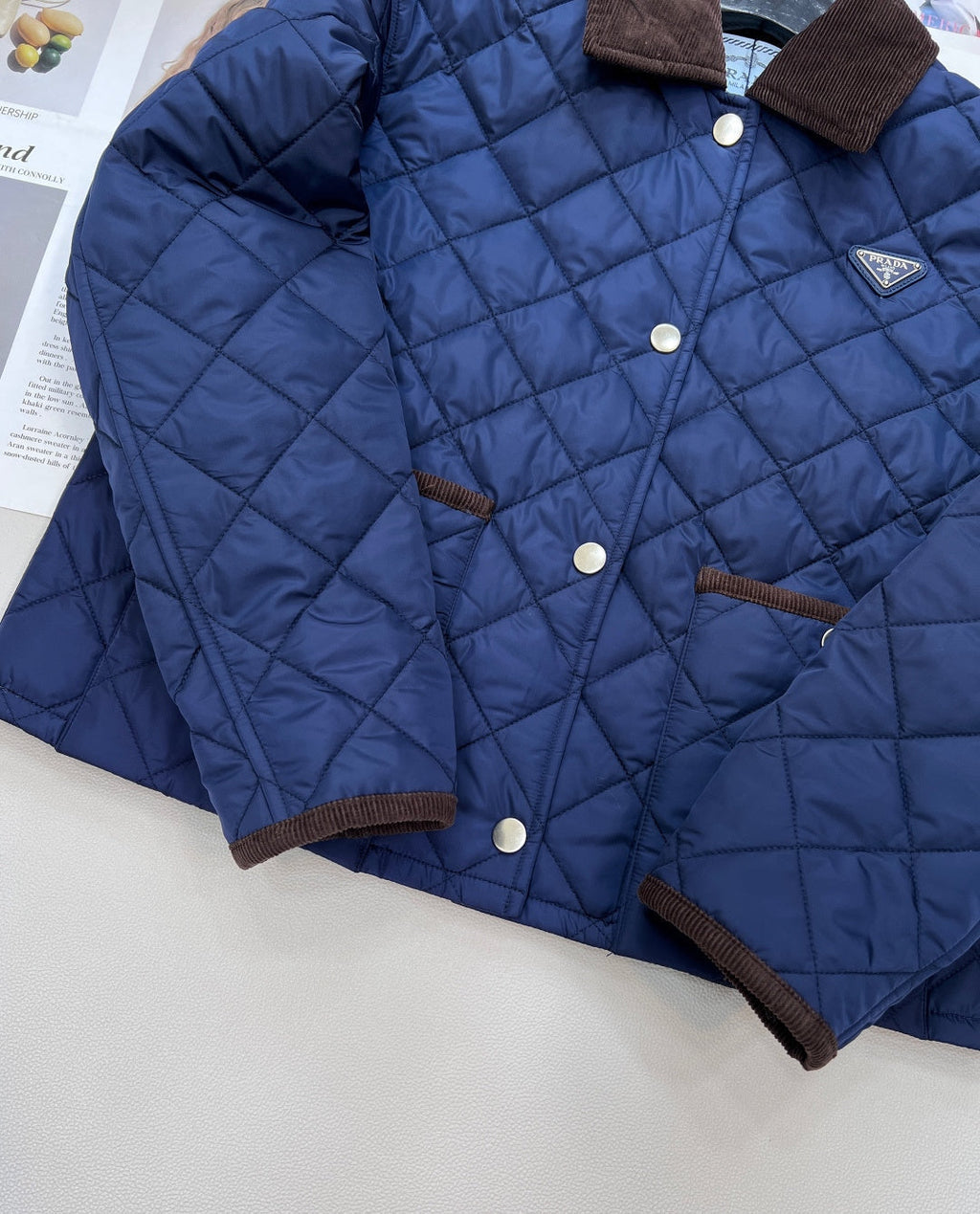 PRADA 25S LIGHTWEIGHT COTTON COLLARED JACKET 367