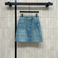 LOUIS VUITTON LV 25S DENIM MINI SKIRT 2877