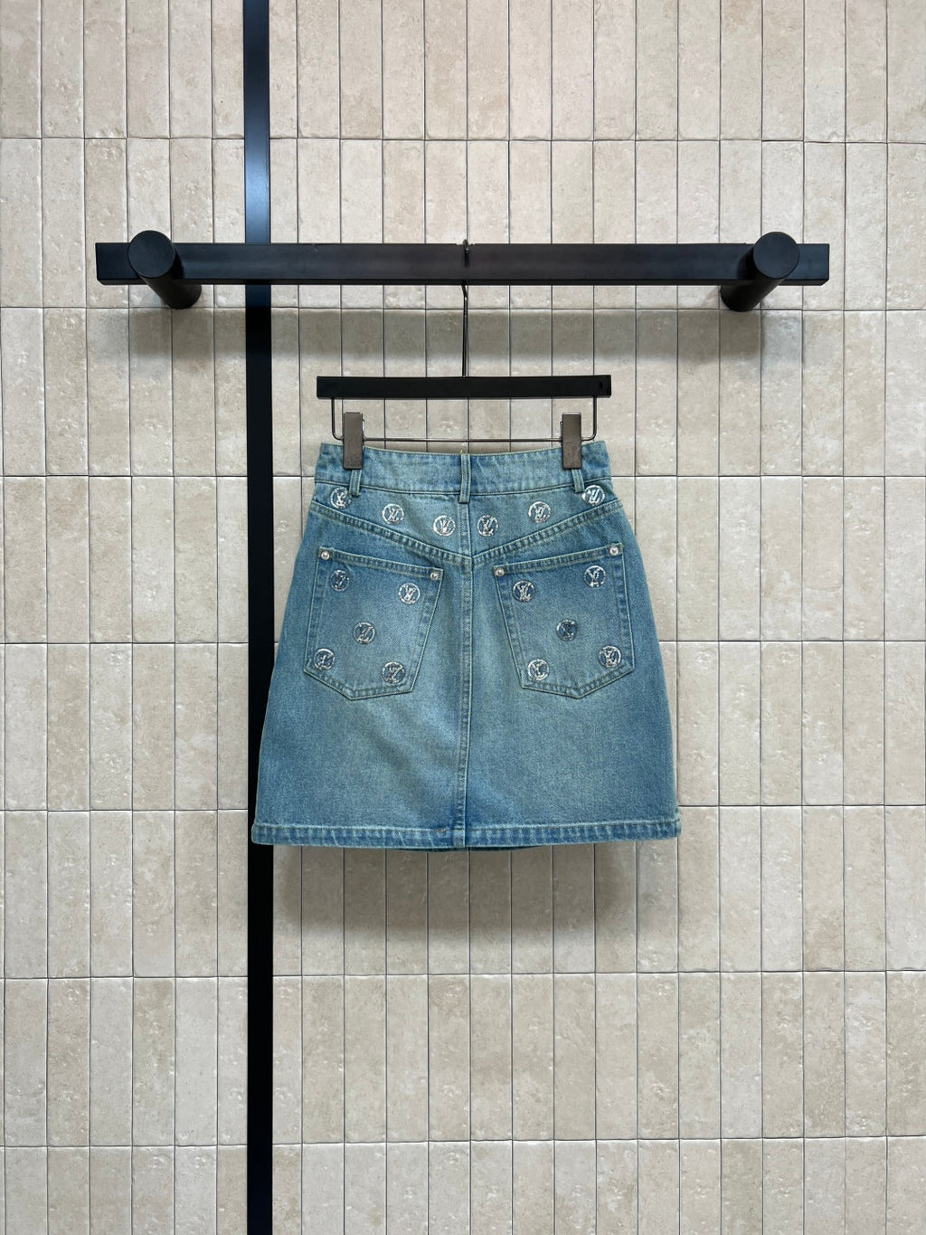 LOUIS VUITTON LV 25S DENIM MINI SKIRT 2877