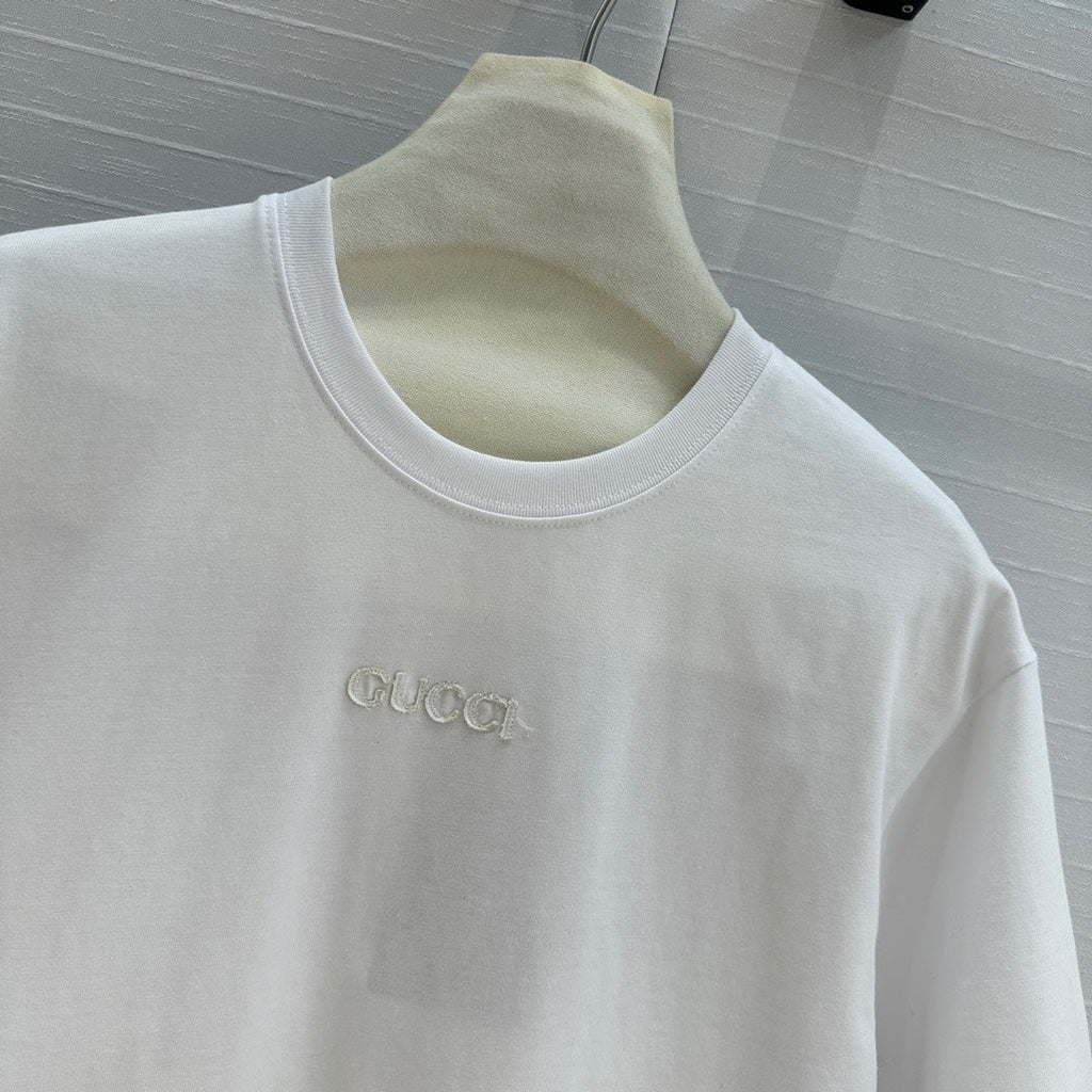 GUCCI Gucci 25 Printed Short-sleeved T-shirt White Cotton