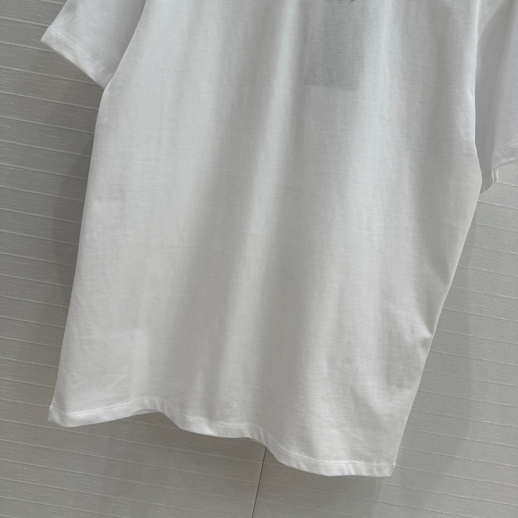 GUCCI Gucci 25 Printed Short-sleeved T-shirt White Cotton