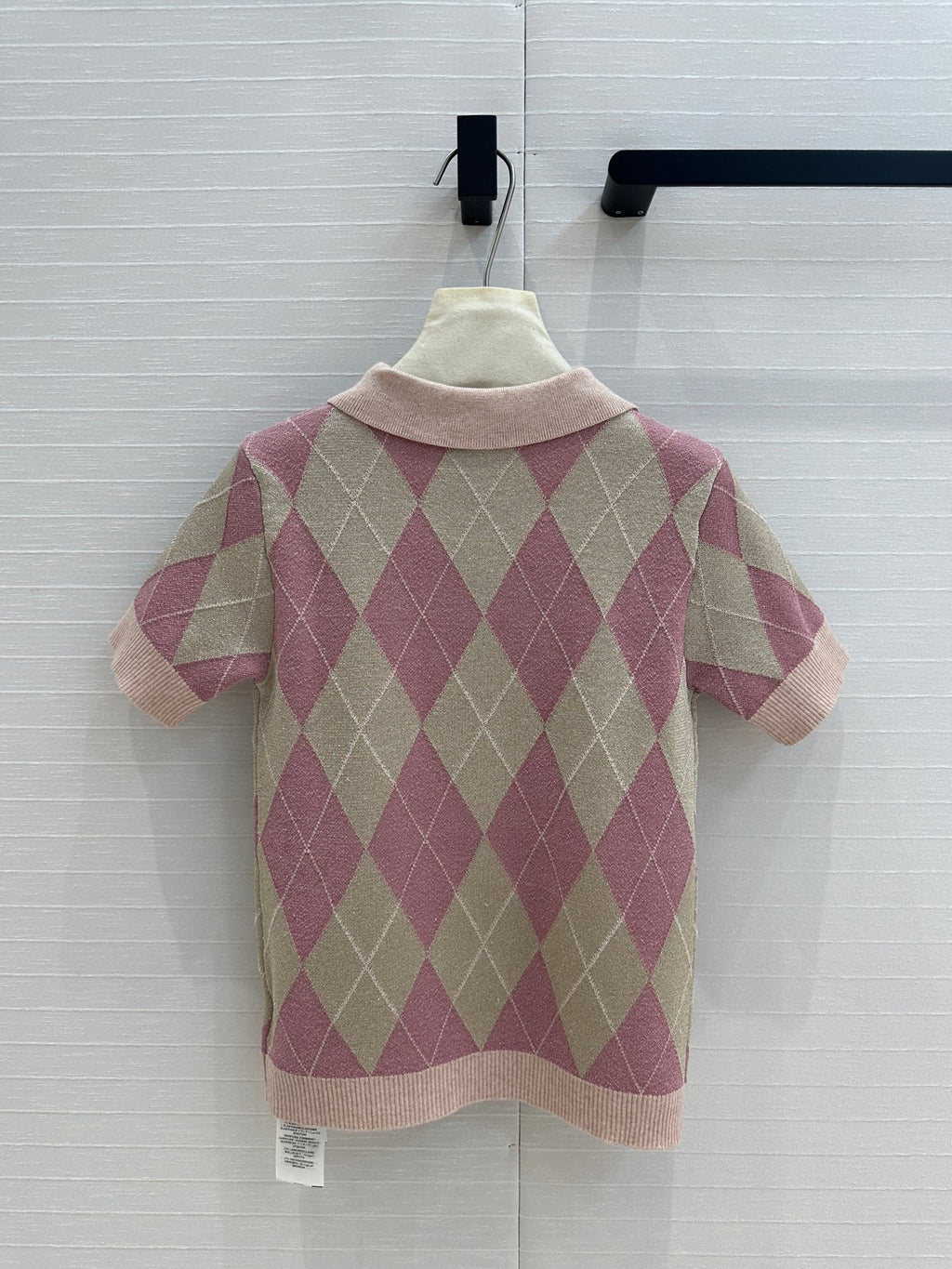 GUCCI Gucci 25 Short-sleeved Knitted Sweater Pink Wool