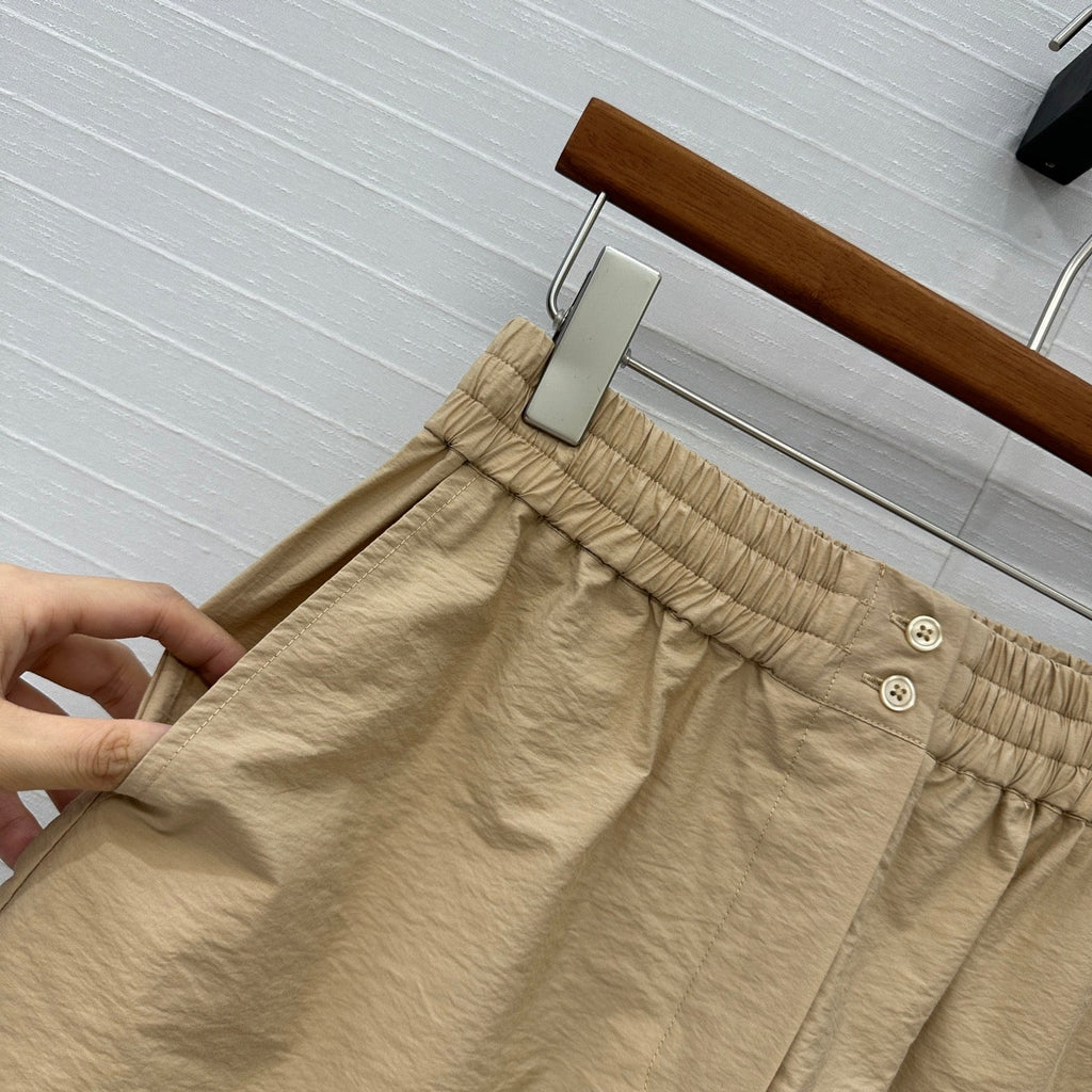 Loewe Short Khaki Cotton