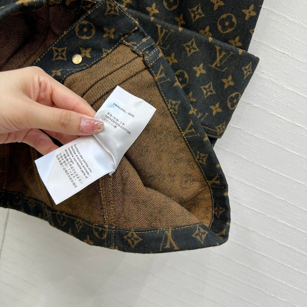 LOUIS VUITTON LV DENIM SLEEVELESS DRESS WITH LOGO 264410
