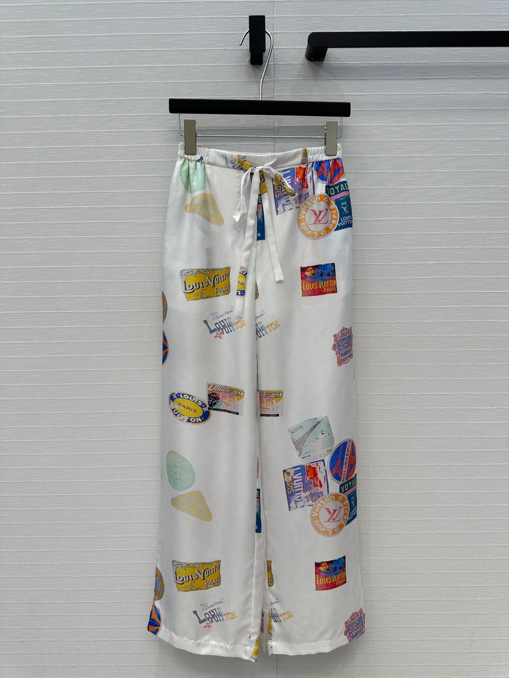LOUIS VUITTON LV PRINTED SILK PANTS 268218