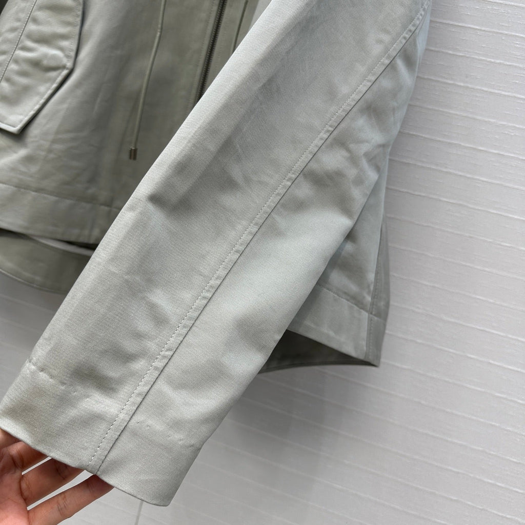 LOEWE HOODED JACKET WITH EMBROIDERED LOGO 276080