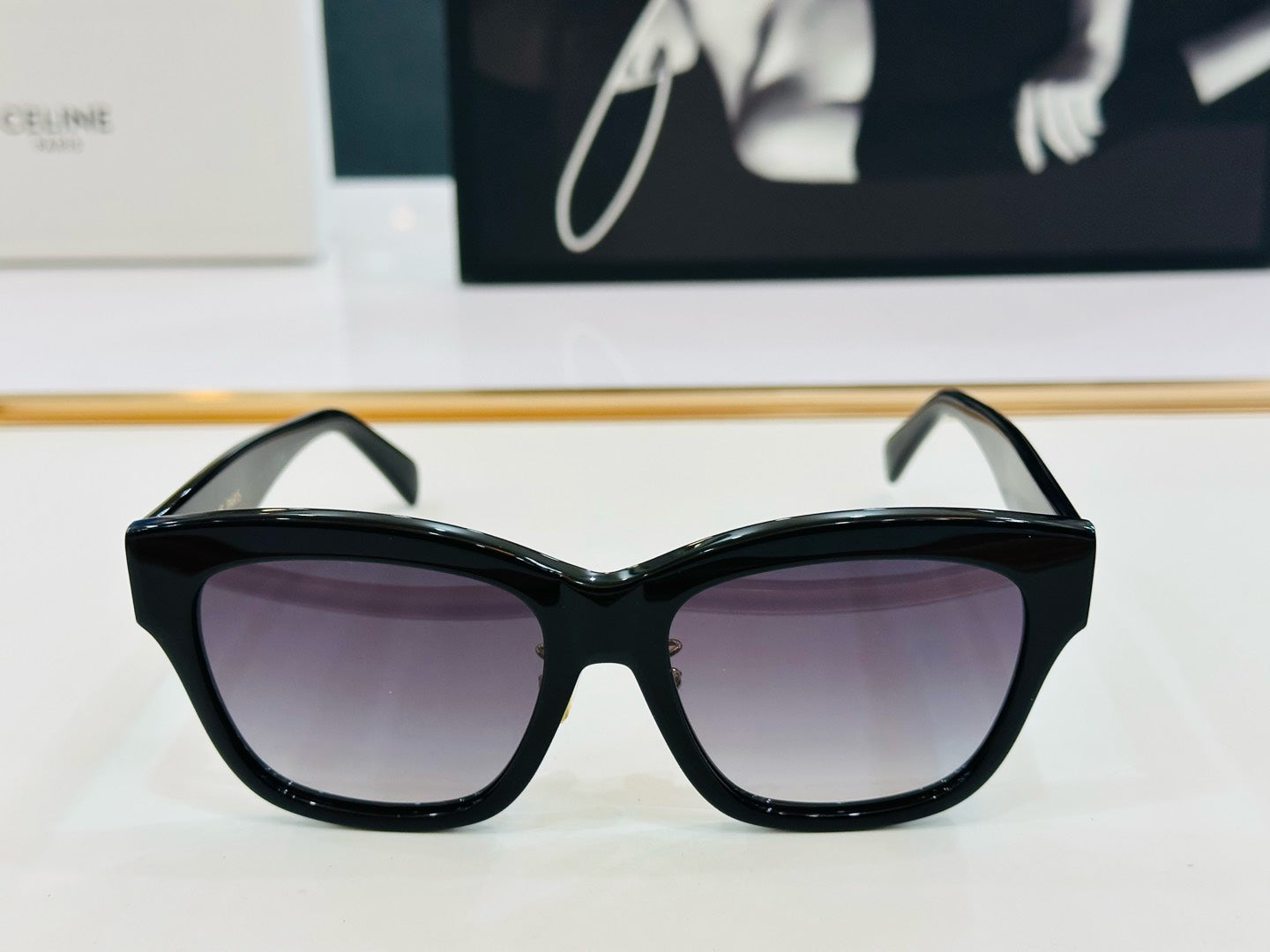 CELINE TRIOMPHE SUNGLASS CL40253F IN ACETATE