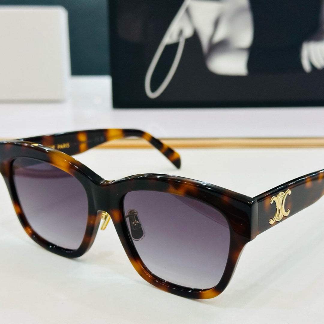 CELINE TRIOMPHE SUNGLASS CL40253F IN ACETATE