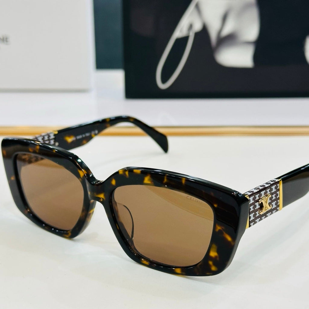 CELINE TRIOMPHE SUNGLASS CL40168U IN ACETATE