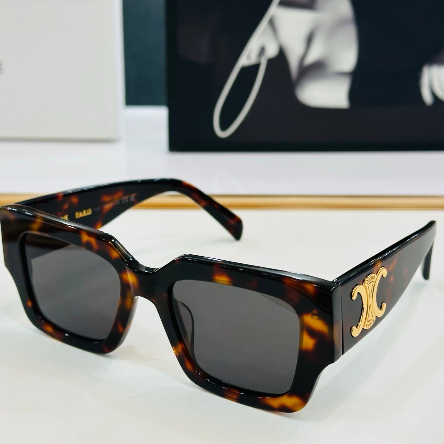 CELINE TRIOMPHE SUNGLASSES CL40499 IN ACETATE
